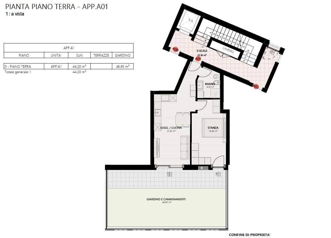 Foto 2 - Appartamento Via Verruca, Trento - planimetria 1