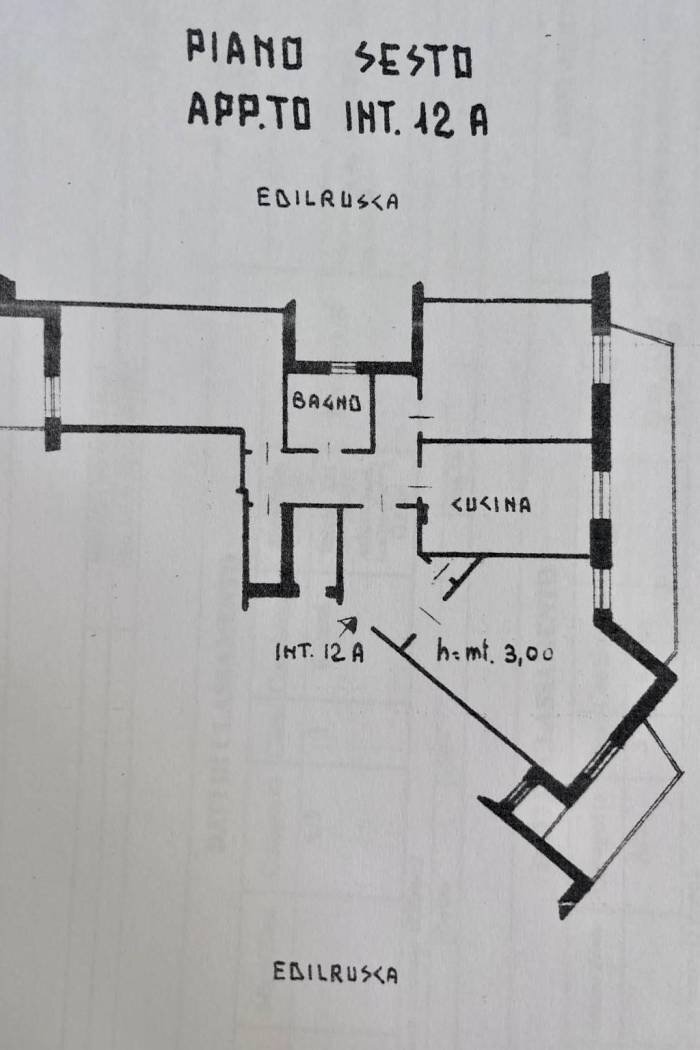 Trilocale via Francesco Ravaschio, 61, Genova (zona Sestri Ponente) - planimetria 1