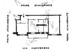 Bilocale all'asta via Monte Nero, 11, Genova (zona Marassi) - planimetria 1