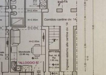 Planimetria - Loft via Luigi Vestri, 14, Bologna (zona San Donato) - foto 29