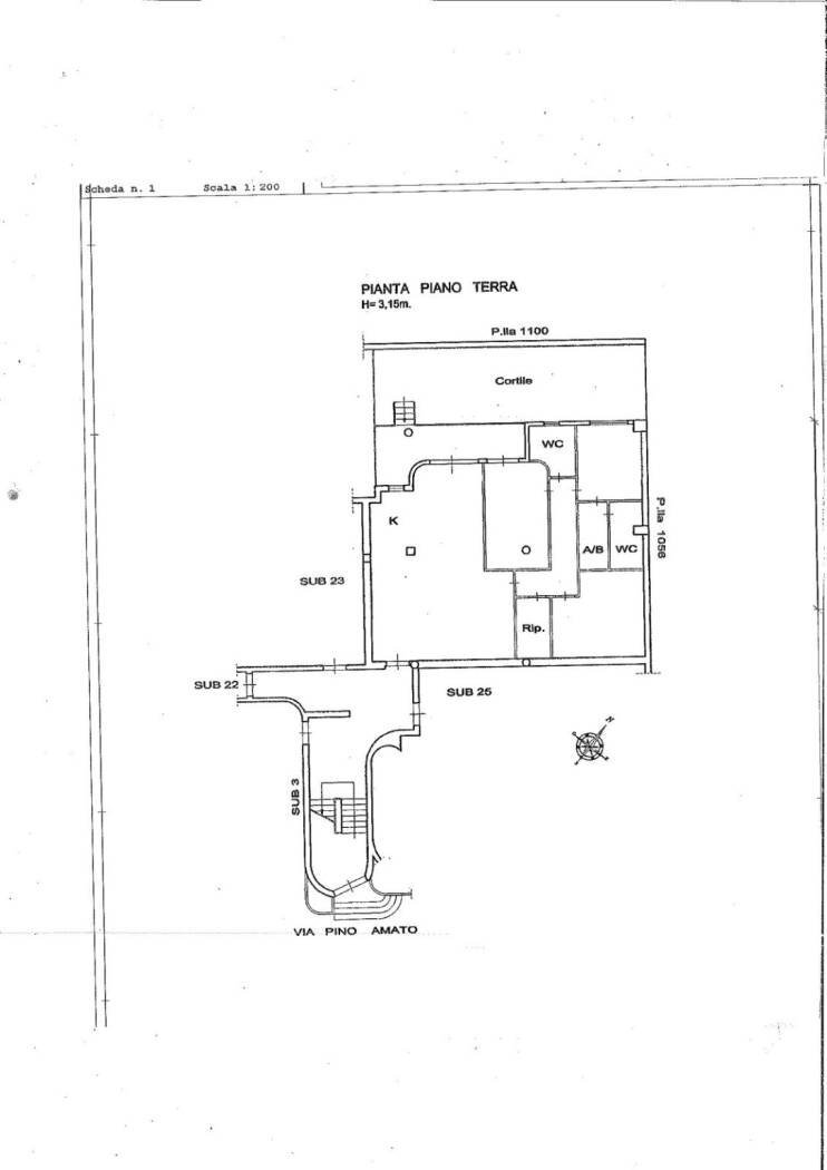 Quadrilocale via Pino Amato, 16, Casoria - planimetria 1