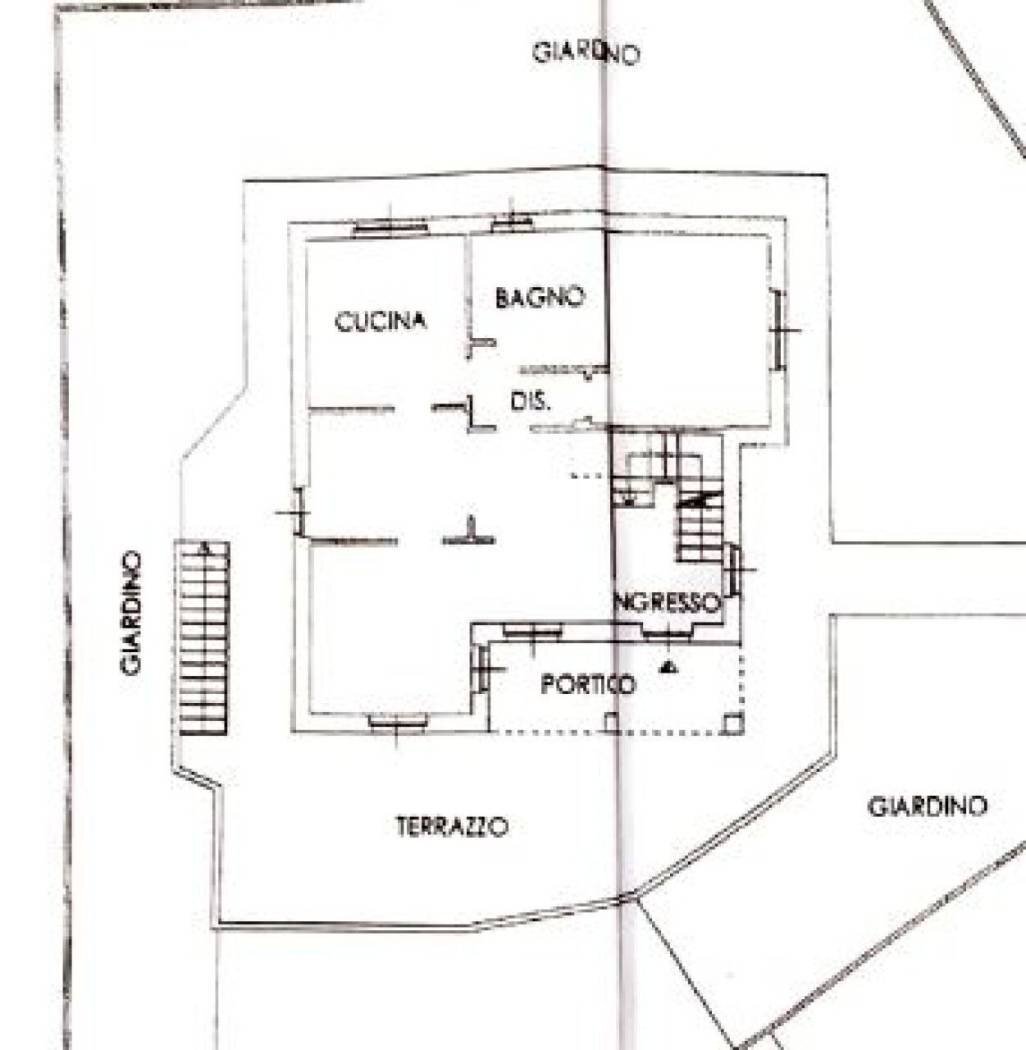 Villa via Gabriele d'Annunzio, 7, Salerano sul Lambro - planimetria 1