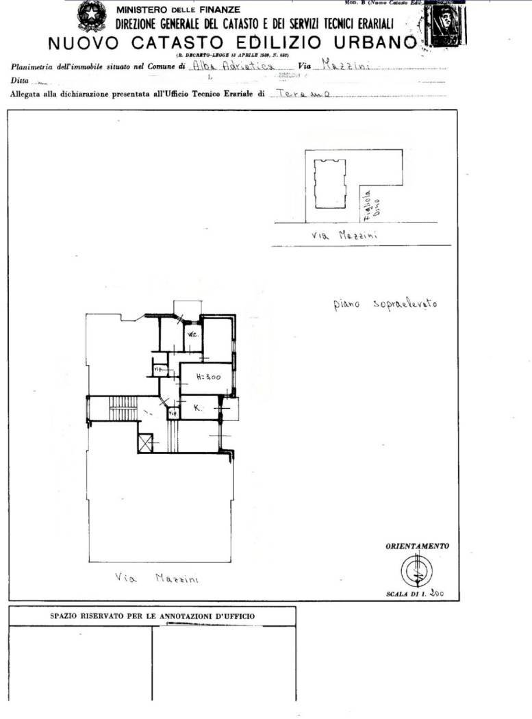 Three-room apartment via Giuseppe Mazzini, 108, Alba Adriatica - floor plans 1