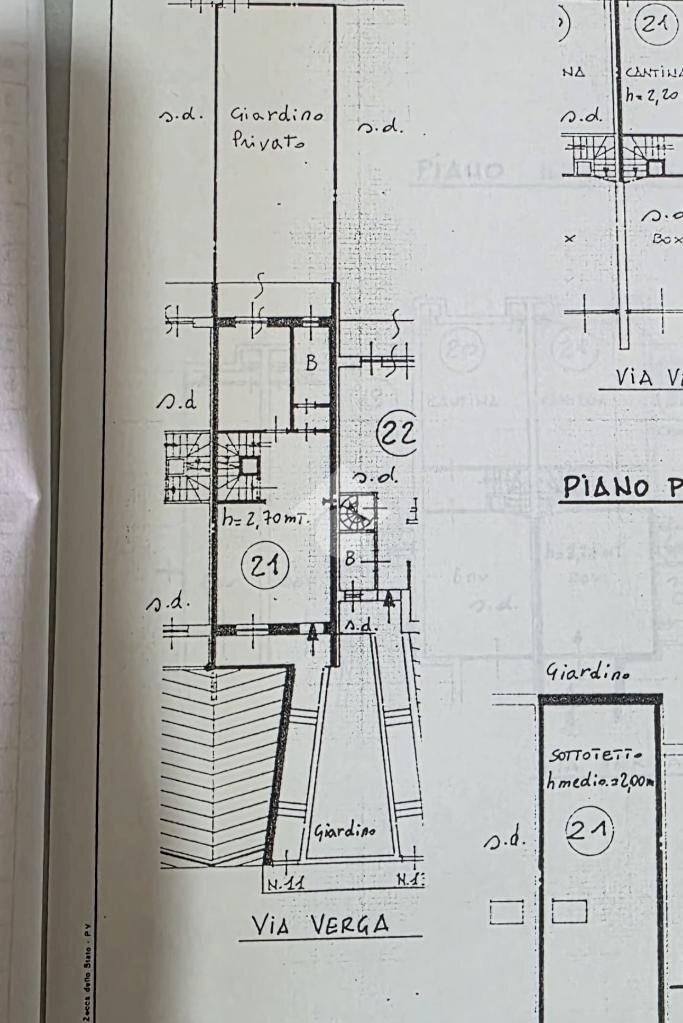 Villa a Schiera Via Verga, Candiolo - planimetria 1