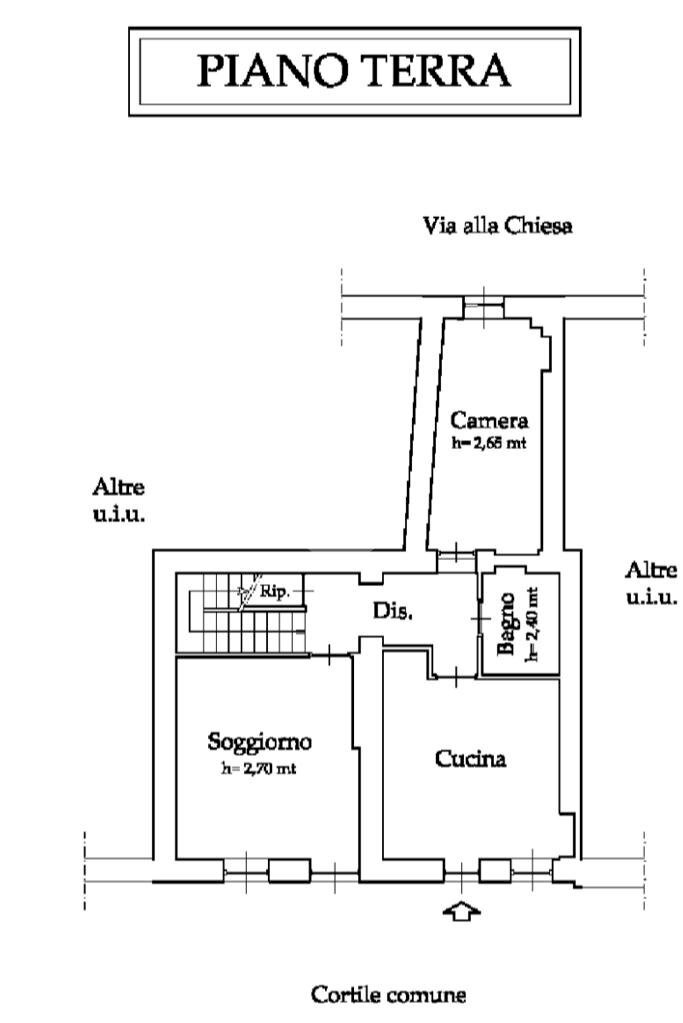 Rustico Piazza del Popolo, Rosta - planimetria 1