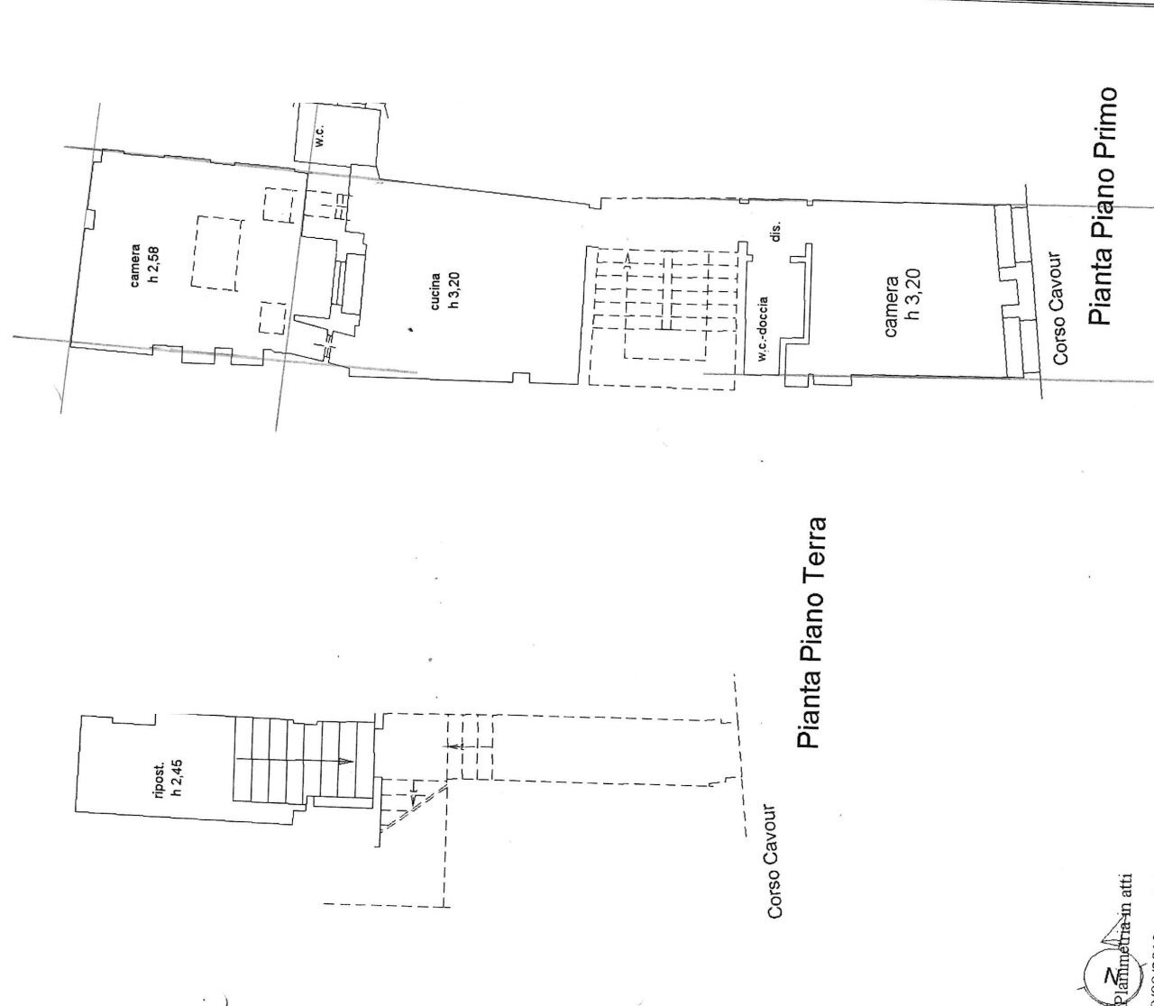 planimetria - Trilocale Corso Cavour 47, Perugia - planimetria 1