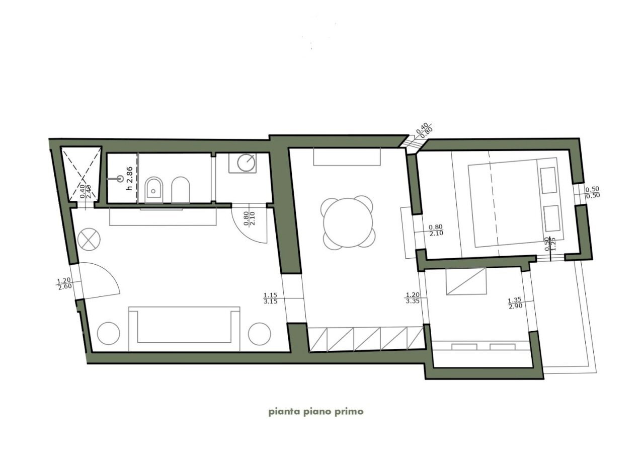 Planimetria AGNOLO.jpg - Appartamento Via Ghibellina, Firenze (zona Santa Croce) - planimetria 1
