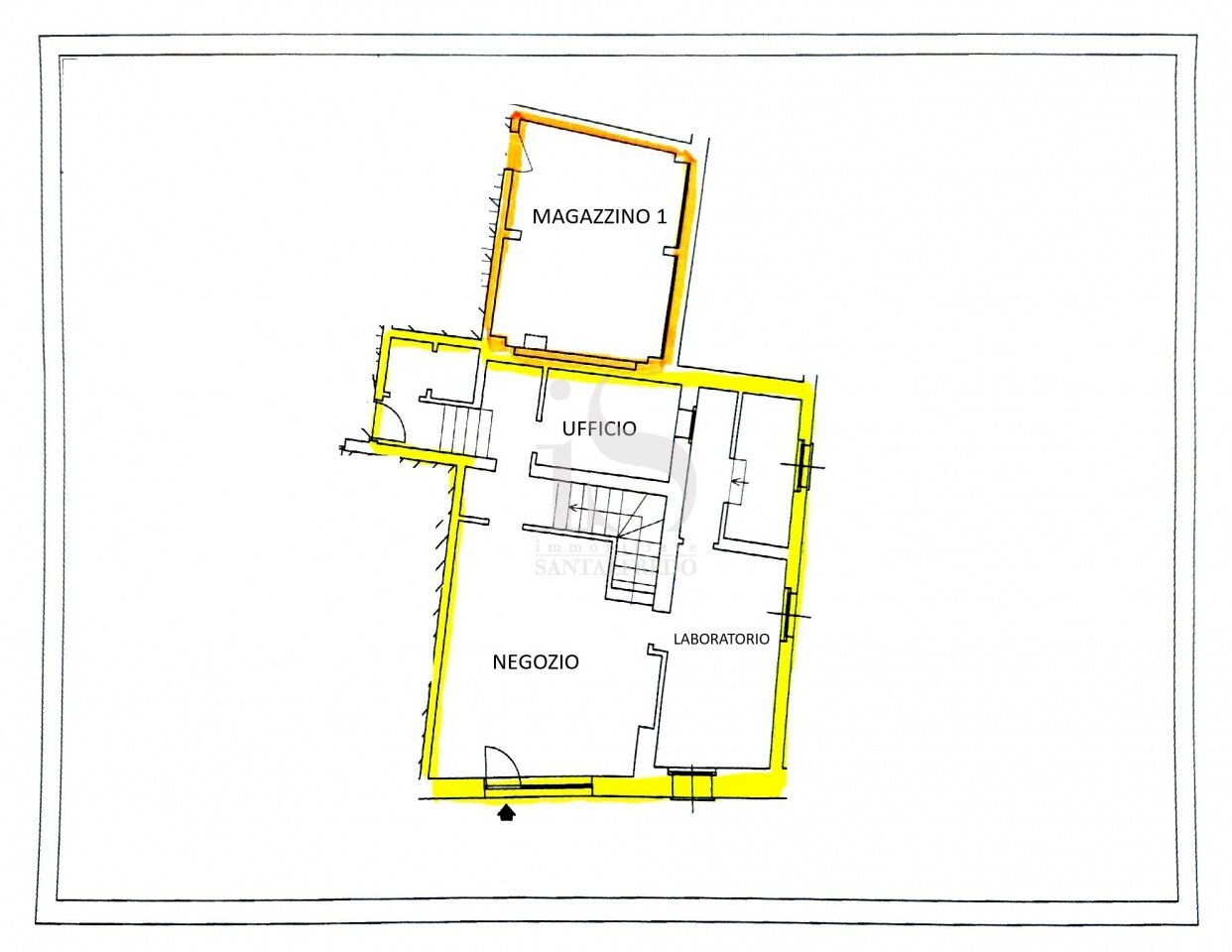 Commercial Activity VIA BORREOMEO, 4A, Vimercate - floor plans 1