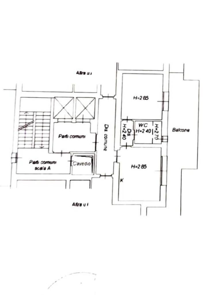 Bilocale Via 25 Novembre, Basiglio - planimetria 1