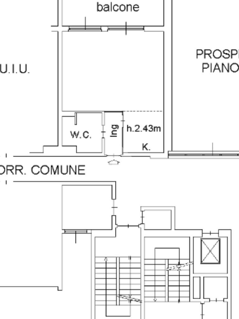 Monolocale Palazzo dei cigni, frazione Milano 3, Basiglio - planimetria 1