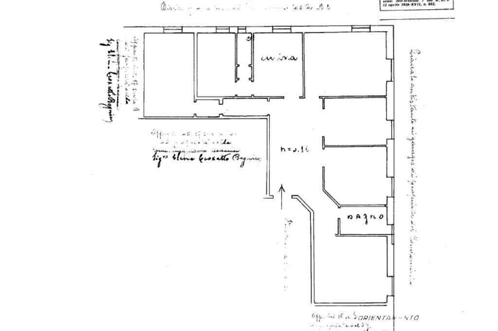 Attico Via Lorenzo Costa, Genova (zona Castelletto) - planimetria 1