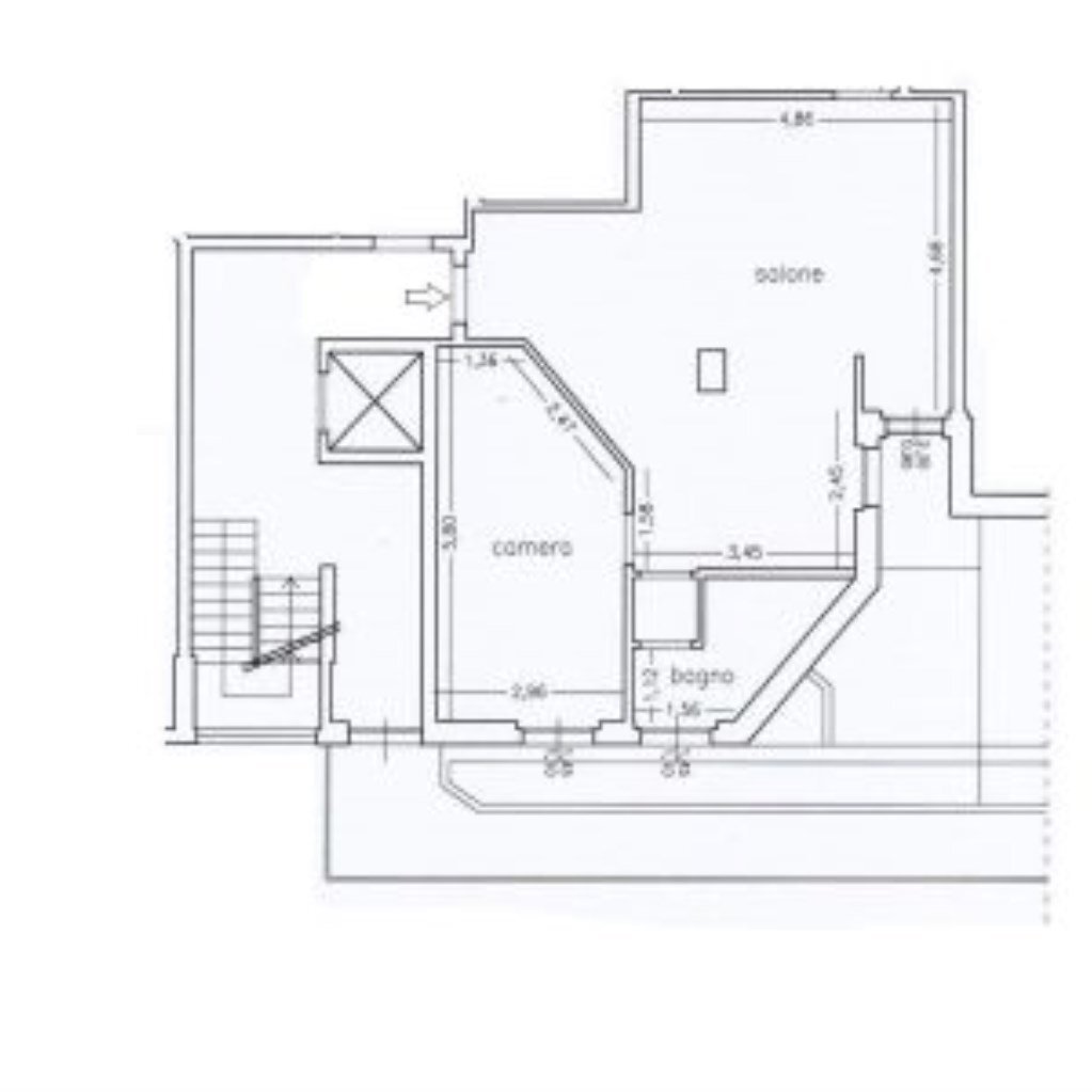 Two-room apartment Via Duca degli Abruzzi, 44, Sanremo - floor plans 1