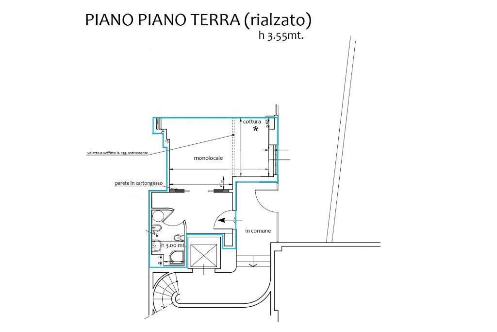 Monolocale Corso di Porta Nuova, Milano (zona Porta Nuova) - planimetria 1