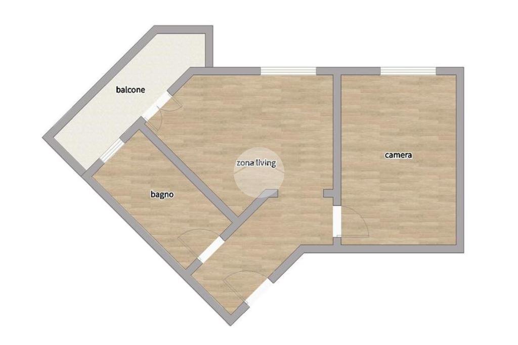 Bilocale Viale Caterina da Forlì, Milano (zona Gambara) - planimetria 1