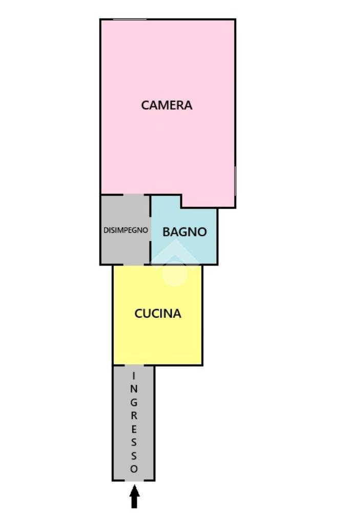 Bilocale Corso Brescia, Torino (zona Aurora) - planimetria 1