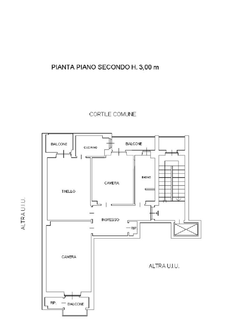 Trilocale Via Francesco Baracca, Torino (zona Borgo Vittoria) - planimetria 1