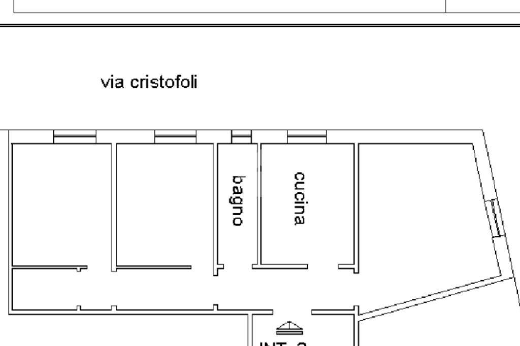 Appartamento Via Cesare Dattilo, Genova (zona Sampierdarena) - planimetria 1