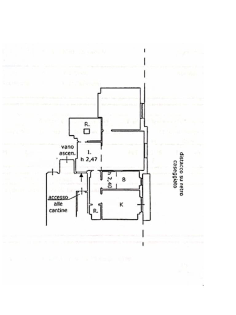 Trilocale Corso europa, Genova (zona Sturla) - planimetria 1