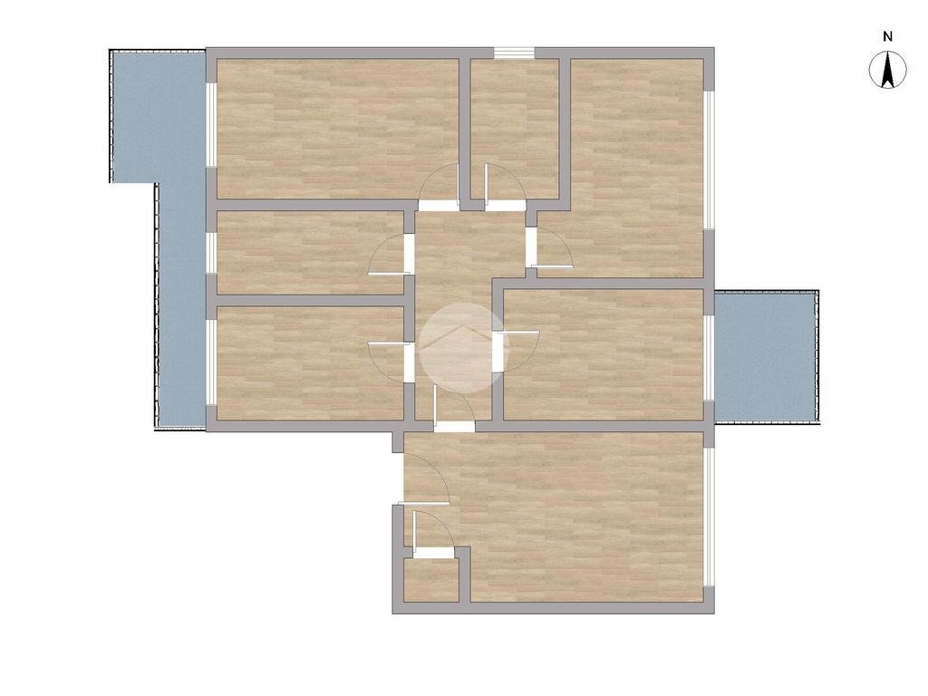 Quadrilocale Via Papa Giovanni XXIII, Cormano - planimetria 1
