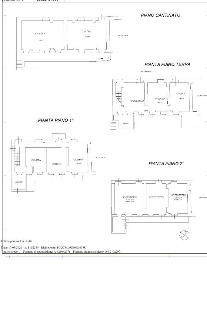 Casa semi indipendente Via Umberto I, Viverone - planimetria 1