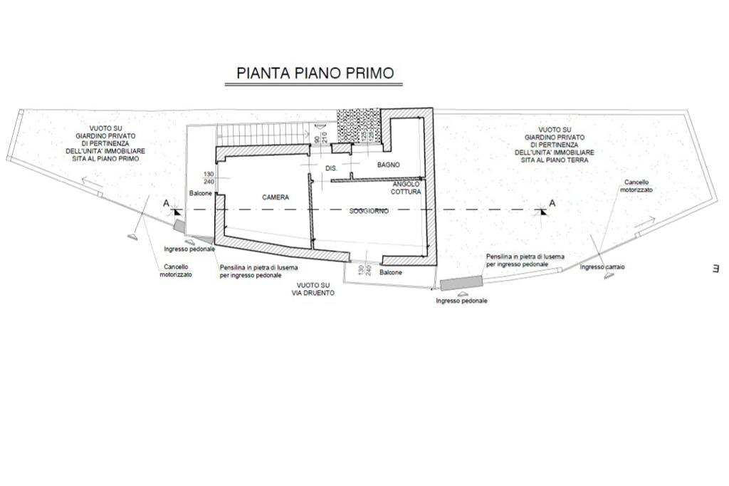 Porzione di casa Via Druento, Val della Torre - planimetria 1