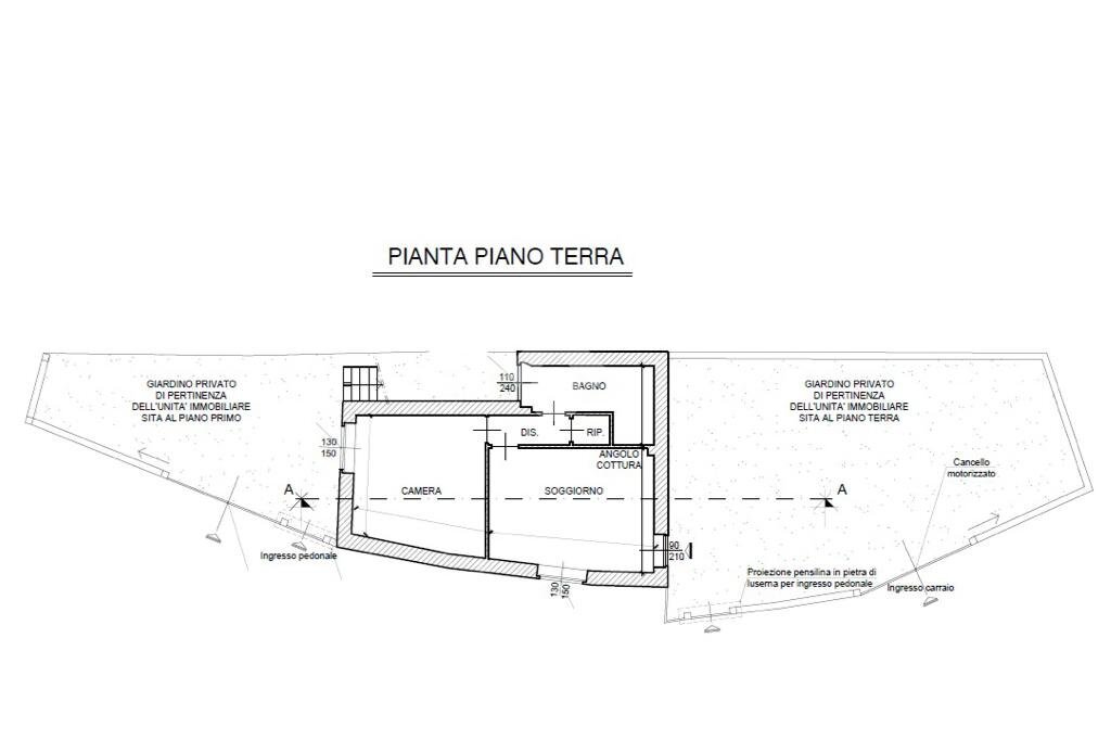 Porzione di casa Via Druento, Val della Torre - planimetria 1
