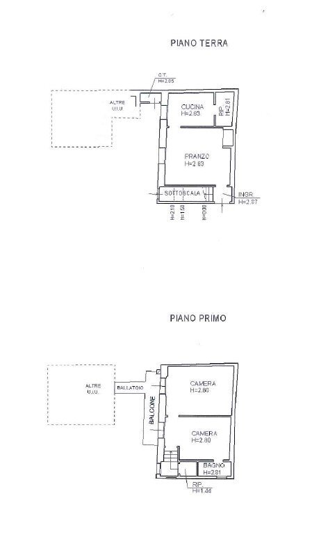 Abitazione - Terratetto - Terracielo Via rio mescola, 10, Borgo Tossignano - planimetria 1