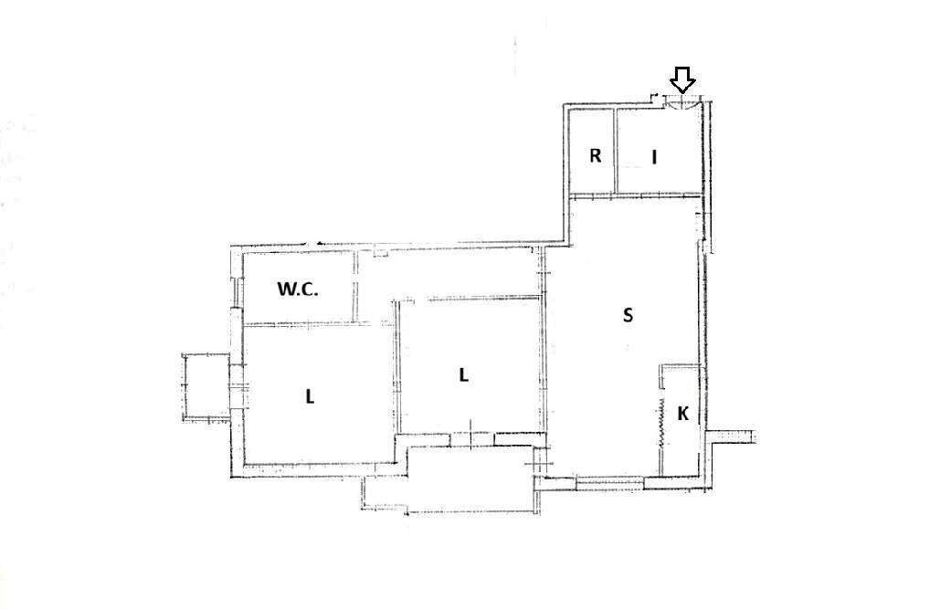 Trilocale Via Delle Ortensie, Martina Franca - planimetria 1