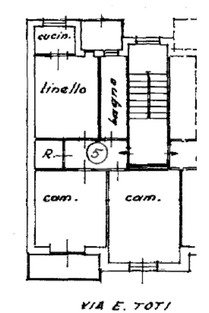 Trilocale Via Enrico Toti, Beinasco - planimetria 1