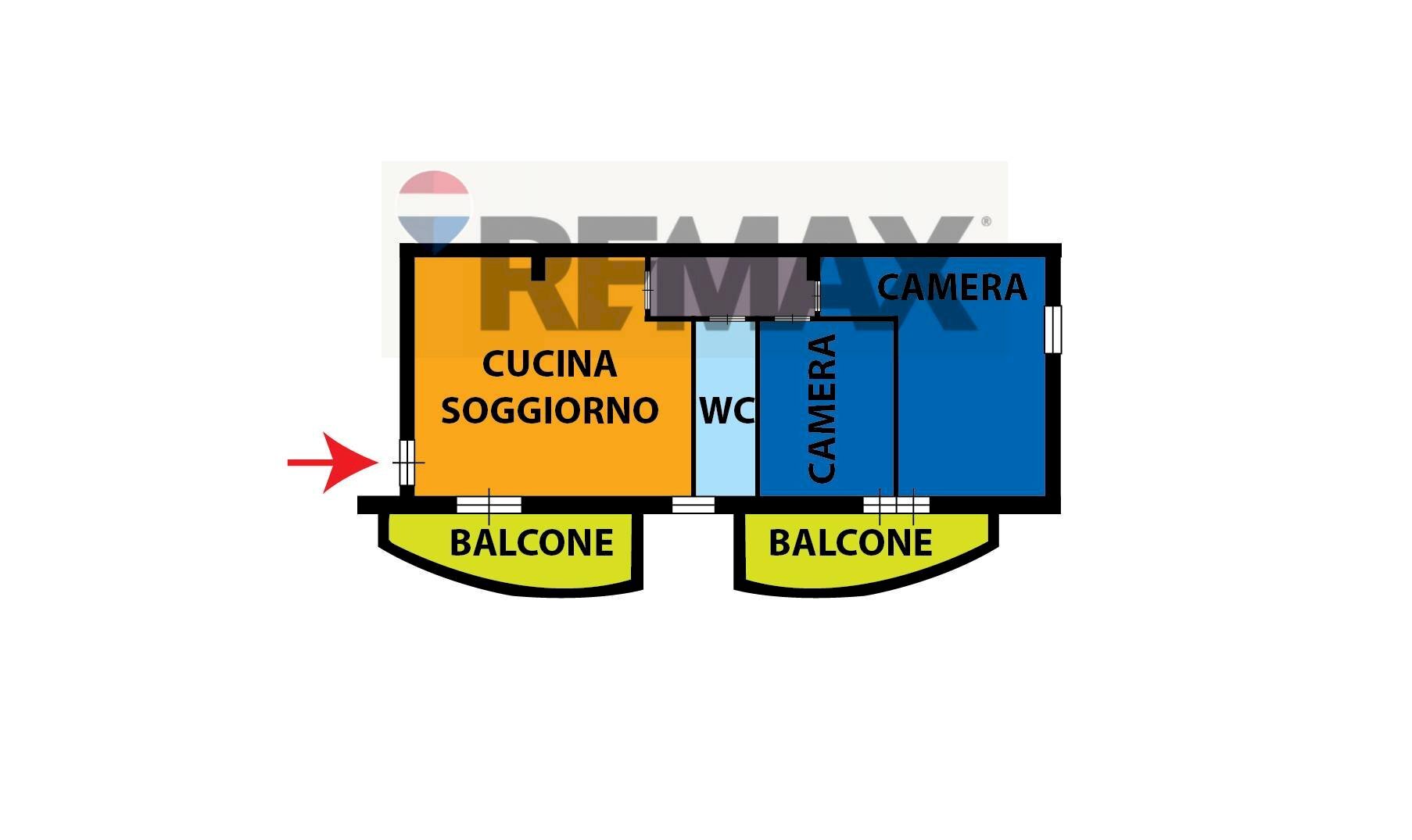 Pianta 2D - Three-room apartment terza traversa castagna
 
32, Casoria - floor plans 1
