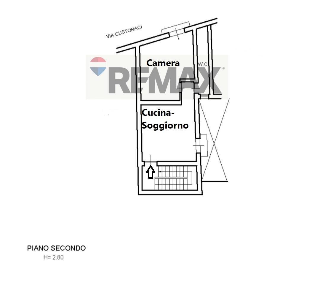 Pianta 2D - Monolocale via custonaci
 
34, Trapani - planimetria 1