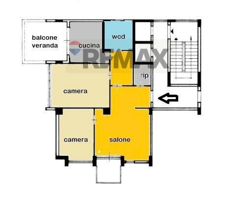 Pianta 2D - Trilocale Via Albiri
 
5, Palermo - planimetria 1