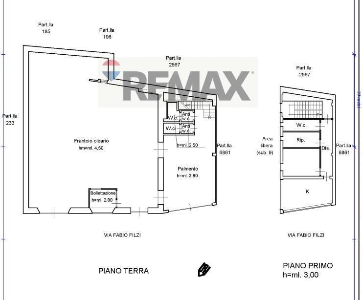 Pianta 2D - Capannone Via Fabio Filzi, Belpasso - planimetria 1