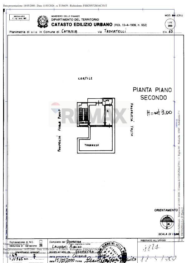 Pianta 2D - Bilocale Via Trovatelli
 
65, Catania - planimetria 1