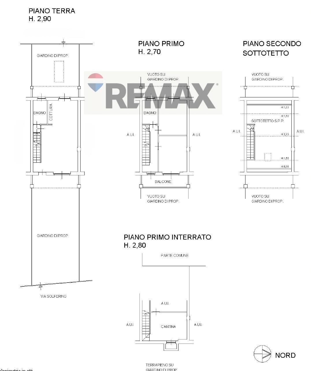 Pianta 2D - Villa a Schiera Via Solferino
 
104, Seregno - planimetria 1