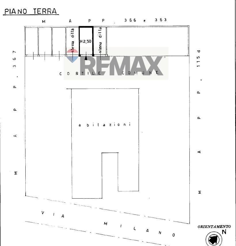Pianta 2D - Box VIA MILANO
 
33, Cesano Boscone - planimetria 1