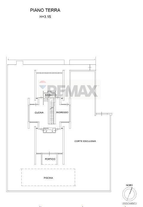 Pianta 2D - Villa Chiari - planimetria 1