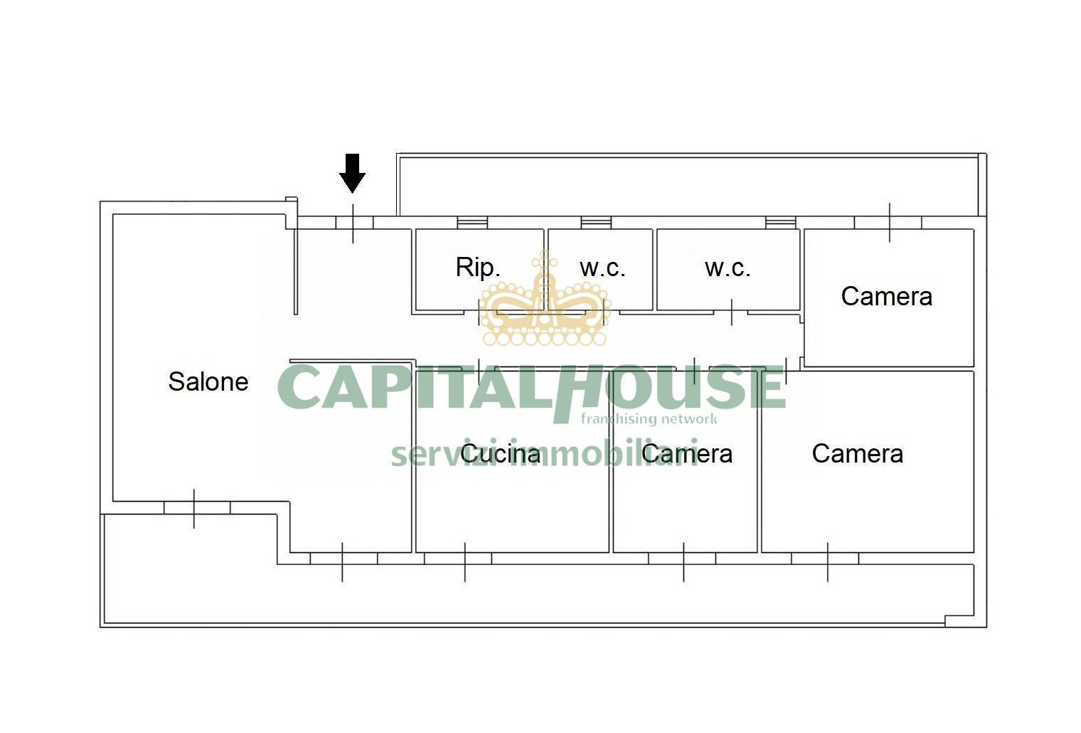Foto 25 - Quadrilocale Via Pirandello, San Nicola la Strada - planimetria 1