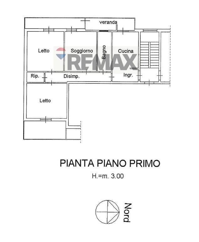 Pianta 2D - Trilocale Via Oristano
 
6, Modugno - planimetria 1