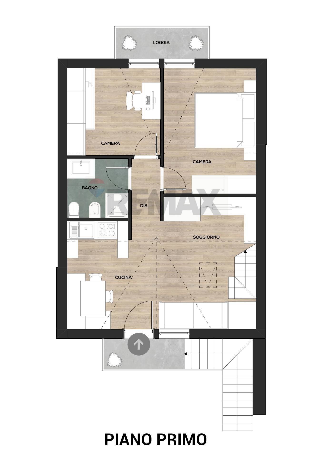 Pianta 2D - Quadrilocale VIA FORTINO, Roana - planimetria 1