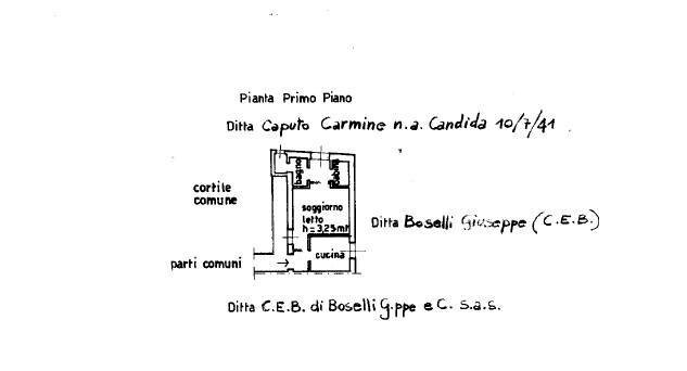 Foto 13 - Monolocale via Porta Calcinara, Pavia - planimetria 1