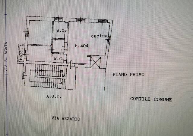 Foto 16 - Trilocale VIA AZZARIO
 
19, Pavia - planimetria 1