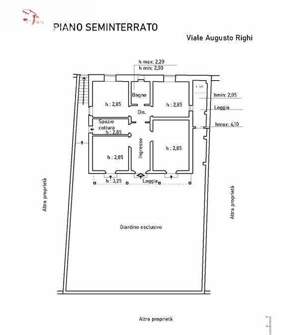 Foto 39 - Appartamento viale Augusto Righi
 
83, Firenze - planimetria 1
