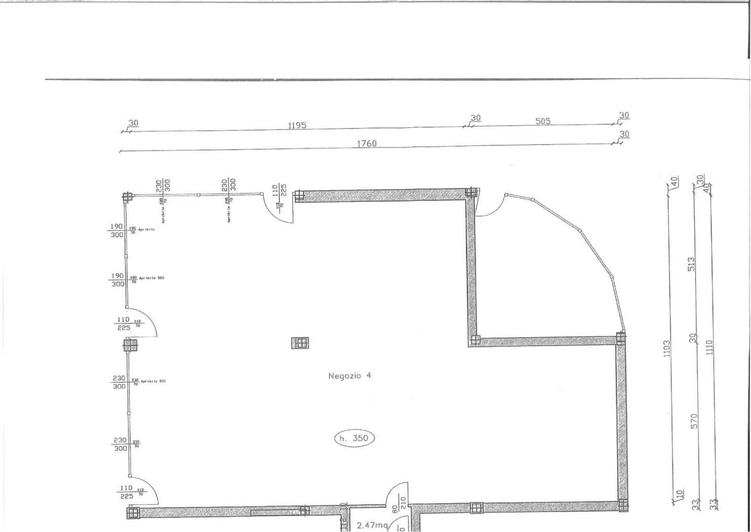 Negozio Tangenziale Bruno Losi, Carpi - planimetria 1