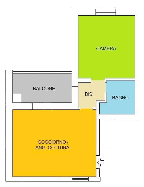 Foto 10 - Bilocale Via Modonesi, Piacenza - planimetria 1