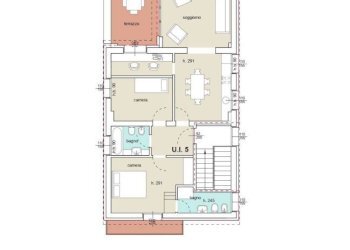 Planimetria - Quadrilocale via dell'Arcoveggio, Bologna (zona Bolognina) - foto 2