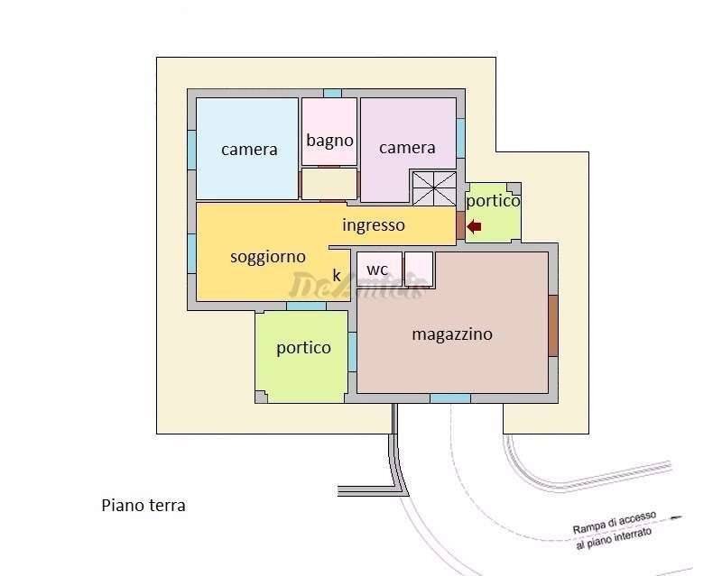 Villa via Silvio Pellico, Bordighera - planimetria 1