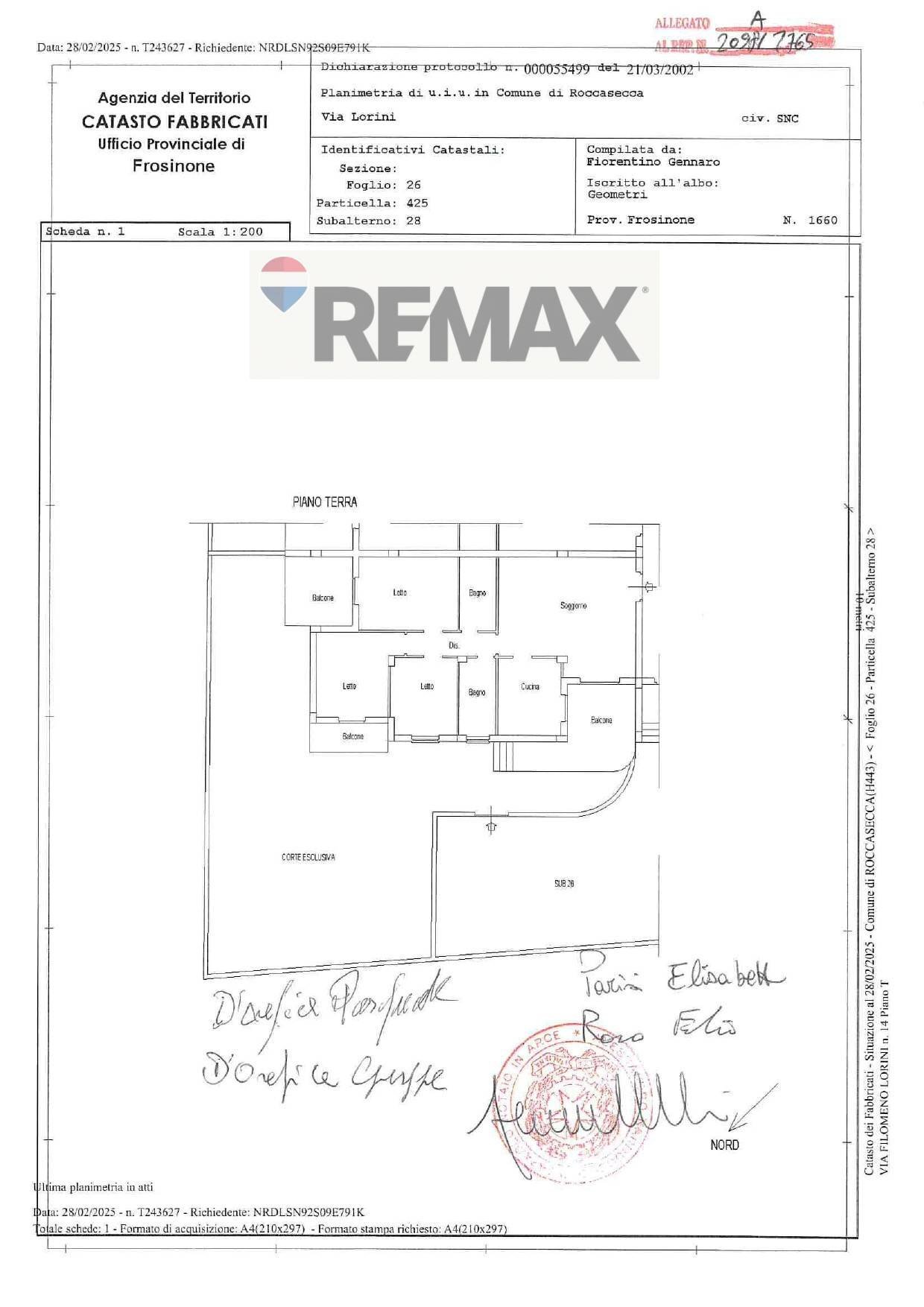 Pianta 2D - Appartamento via Filomeno Lorini
 
14, Roccasecca - planimetria 1