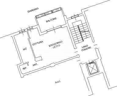 Foto 25 - One-room apartment Via Daniel Bovet
 
5, Opera - floor plans 1