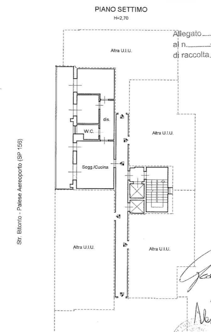 Foto 7 - Appartamento Strada Provinciale Aereoporto
 
156, Bari - planimetria 1